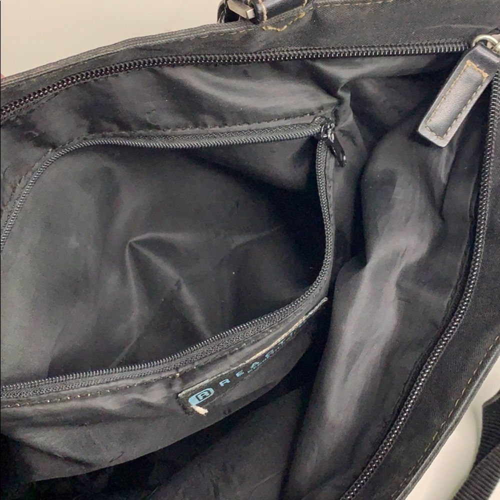 Reaction Kenneth Cole tote black shoulder tote bag unisex - Picture 8 of 9